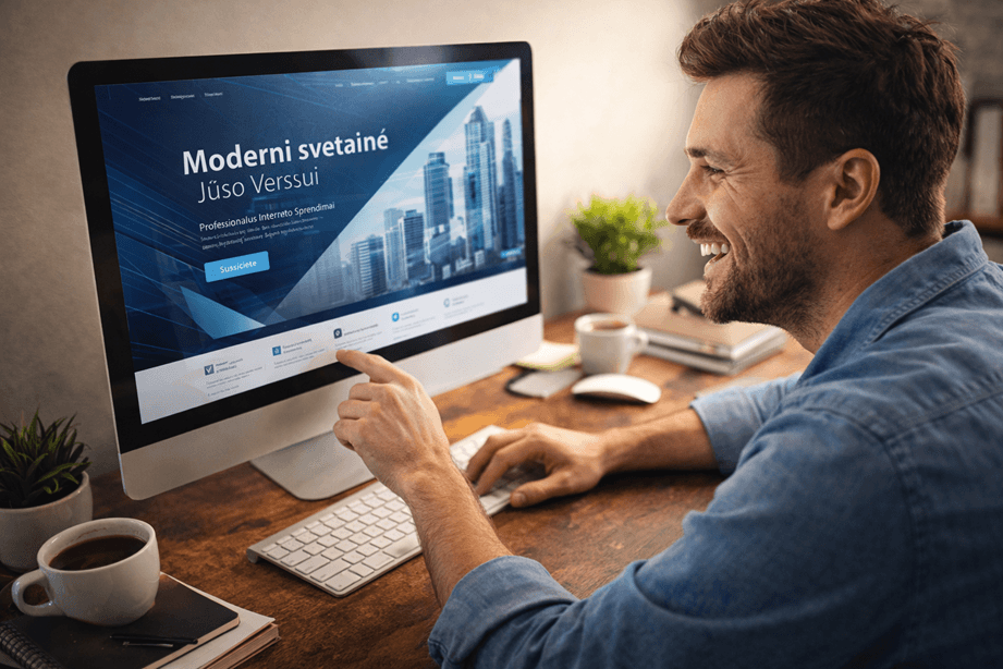 Senos internetines svetaines atnaujinimas - internetinės svetainės